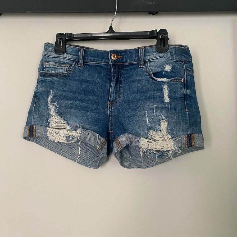 Sneak Peek Cutoff Jean Shorts